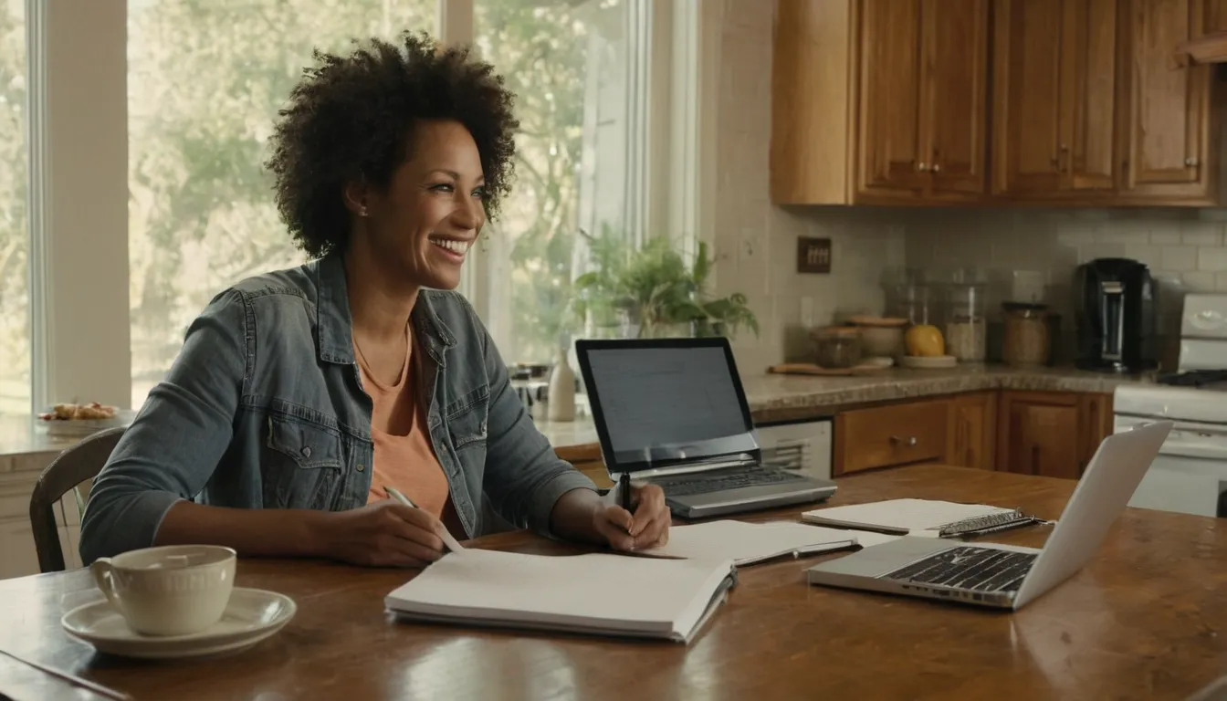 A homeowner reviewing a written septic estimate at the kitchen table